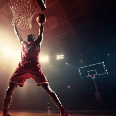 Basketball player. Illustration Generative AI